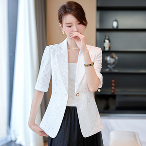 女式纯色商务派对舞会套装外套办公工作服销售活动服装上衣套装女 - Product Image 5