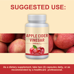 Cápsulas de Vinagre de Sidra de Manzana Veganas, Naturales y Orgánicas de Marca Privada Amaz, 2400 mg, Sin GMO, Sin Gluten - Product Image 6