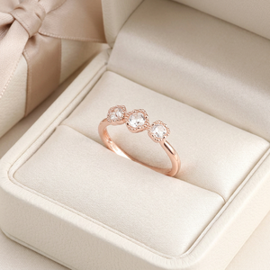 High Quality New Product Wholesale Rose Cut Real Natural Diamond <b>Finger</b> <b>Ring</b> jewelry 18K Solid Rose Gold Diamond <b>Ring</b> For Couple - Product Image 4