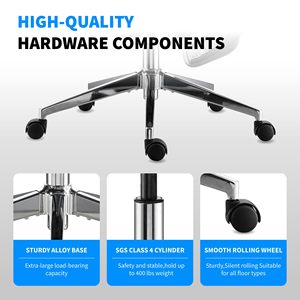 High Quality Orthopedic Office <b>Chair</b> with Lumbar <b>Support</b> & 100K-Tested Casters - Product Image 6