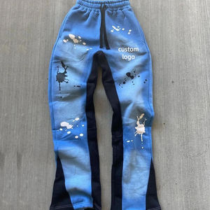 Oem Logo Custom 3d Embossed Mens Athletic Sweatpants with Zipper Pockets Workout Gym Joggers Pants for Men Running Track Pants - Product Image 1