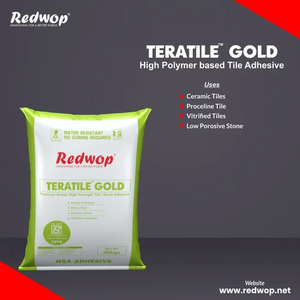 Adhesivo para Azulejos a Base de Polímero Impermeable TERATILE GOLD Tipo II C2TE, Mortero de Unión Cementosa para Uso Residencial y Comercial - Product Image 4