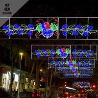 Luces Decorativas Navideñas LED 2D con Motivos Urbanos, Grandes, para Paisajes