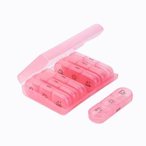 กล่องใส่ยาคุณภาพสูง 3 ครั้งต่อวัน 21 ช่อง กล่องใส่ยาแบบรายเดือน สีดำ - Product Image 4