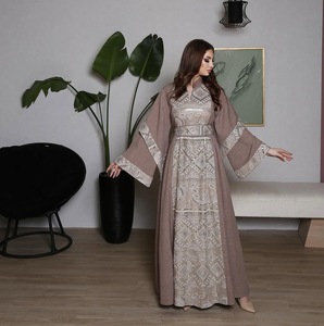 ชุดมุสลิมสำหรับผู้หญิงเสื้อคลุมคาร์ดิแกน<span class=keywords><strong>2</strong></span>ชิ้น, ชุดเดรสมุสลิมชุดแต่งกายสุภาพเรียบร้อย2025 - Product Image 2