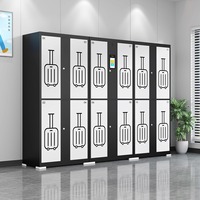 Casiers à bagages électroniques intelligents YinLong avec code PIN d'empreintes digitales de reconnaissance faciale-60 compartiments assemblés en acier durable