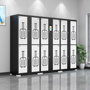 YinLong Smart Elektronische Gepäcks chränke mit Gesichts erkennung Finger abdruck PIN-Code-60 Fächer Zusammen gebauter haltbarer Stahl - Product Image 3
