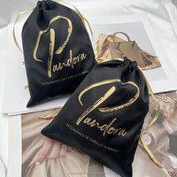 Sacs de rangement pour cheveux en satin, sacs pour perruques 100% cheveux humains, sacs cadeaux de luxe en soie pour extensions de cheveux avec logo personnalisé