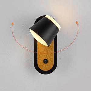 Applique murale LED moderne et simple pour chambre à coucher, corps en aluminium, style hôtelier, avec angle réglable et fixation murale pour lecture à domicile - Product Image 1
