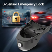 Kamera Dasbor 4K Terintegrasi untuk Mini Cooper 2019 dengan Perekaman Loop Visi Malam Tanpa Layar Tersembunyi WiFi