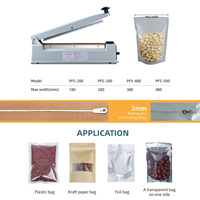 Plasticas 500mm Machines de scellage manuelles portables à air chaud pour sachets de thé en plastique