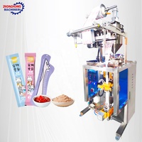 Machine d'emballage verticale pour sachets de nourriture humide pour animaux de compagnie, pâtée de viande, sachets à coins arrondis et sachets de forme spéciale