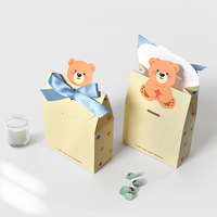 Koreanischer Valentinstag-Geschenkkarton: Niedliche Rechteckige Schokoladenbox aus Weißem Karton mit Cartoon-Schleife