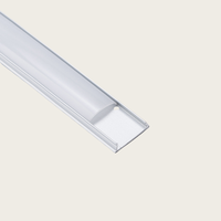 YIDUN Bande lumineuse LED moderne Abat-jour en aluminium Profil LED avec diffuseur Application extérieure intérieure Forme de ligne flexible