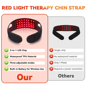 Ceinture de luminothérapie infrarouge à 96 LED (660nm 850nm) sans fil et portable pour le cou, le <span class=keywords><strong>menton</strong></span>, le poignet, le genou et le soulagement des douleurs articulaires - Product Image 5