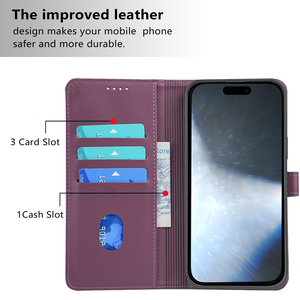 Étuis de téléphone portefeuille en cuir PU pour <span class=keywords><strong>Samsung</strong></span> <span class=keywords><strong>Galaxy</strong></span> S25 Edge S24 <span class=keywords><strong>Ultra</strong></span> S23 Plus S21 FE S22 Étui à rabat magnétique Housse de livre - Product Image 3