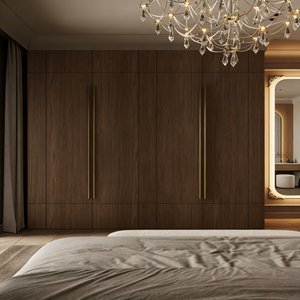 BALOM Customizable 4-Door Solid Wood Wardrobe, Modern Bedroom Furniture, Durable Hinge Door Design Ardrobe - Product Image 6