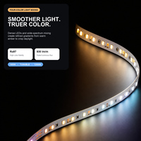 Bande LED intelligente RGB CCT avec driver H1, compatible Apple Home, HomeKit, Zigbee, Thread, Matter, 24V, Ra97, 1800K-12000K, 10M, contrôle par application, éclairage