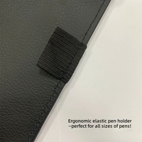 Porte-ordinateur de table en cuir PU pour restaurant, couverture personnalisée en cuir pour menu et factures pour restaurants