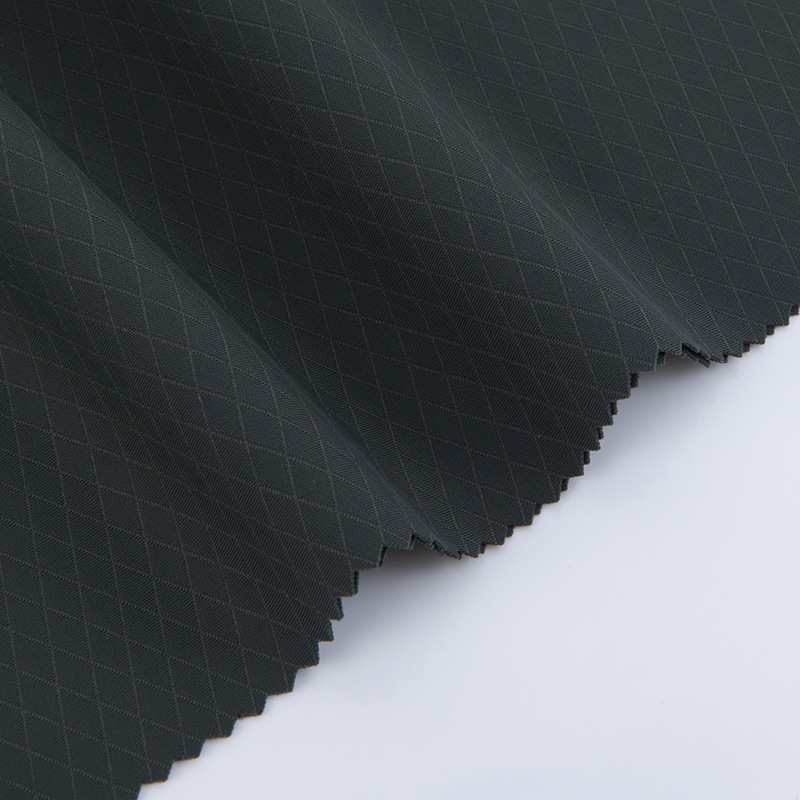 Diamond Mesh Jacquard Knitted Nylon Spandex Stretch Fabric 240g Double-sided High Elastic Abrasion-Resistant Anti-Pilling Knee
