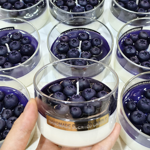 Großhandel Burgunder-Kirschduftkerze Handgemachte Dessertförmige Sojawachskerze für Heimdekoration Party Geburtstag Weihnachten Hochzeitsgeschenk - Product Image 4