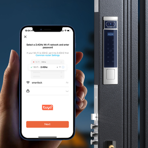 <span class=keywords><strong>Serrure</strong></span> de porte intelligente extérieure étanche IP68 pour jardin, porte d'entrée, reconnaissance faciale 3D, Tuya Wifi Zigbee, double lecteur d'empreintes digitales - Product Image 4