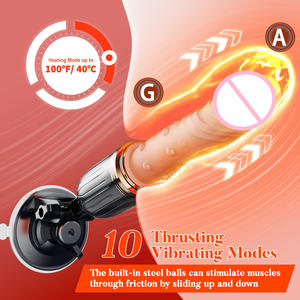 Freihändiger Anal-Dildo für Frauen mit Saugnapf, rotierenden Kugeln, Teleskopfunktion, Vibrator und <span class=keywords><strong>Masturbator</strong></span>, vollautomatisch mit Fernbedienung - Product Image 4