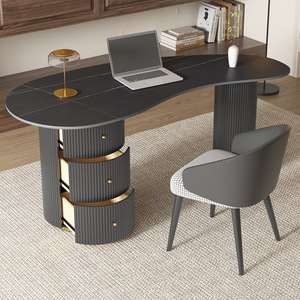 Moderno Cyber Celebrity Light Luxury Rock Board Panel Consulta médica Recepción Mesa de negociación Escritorio para el hogar Escritorios de oficina - Product Image 2