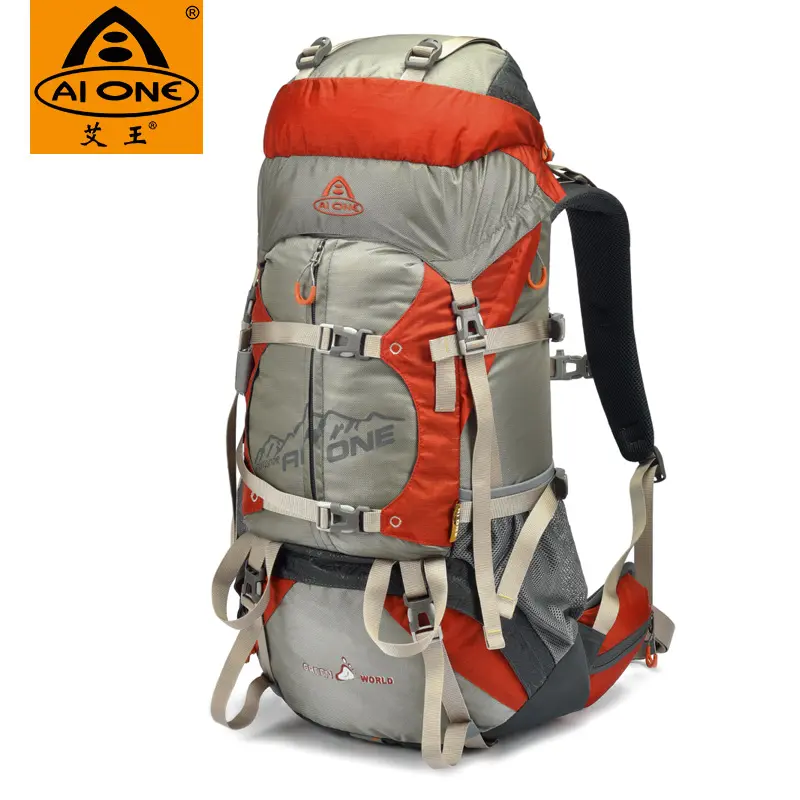 Custom Trekking Camping Bag 50 L Waterproof Durable Outdoor Climbing bag Hiking Backpack