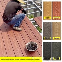Dek WPC untuk Halaman Luar, Balkon, Teras, dan Kebun, Material Co-extruded, Anti-Korosi, Lantai Kayu-Plastik