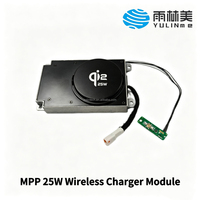 Module de chargeur sans fil rapide Qi 25W pour voiture, aimant puissant de qualité supérieure, fabriqué par YULIN, avec interrupteur marche/arrêt pour iPhone, garantie de 3 ans