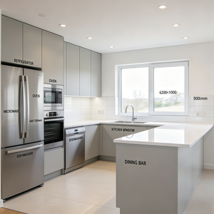 Plan d'architecture de <span class=keywords><strong>maison</strong></span> à plusieurs étages d'inspiration française personnalisé, conception de villa moderne avec 4 chambres et garage intégré - Product Image 4