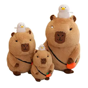 RuunJoy Custom Capybara plush toys stuffed animal Kawaii Fluffty Toy Doll Plush Water Pig for Kids Birthday Gift Toys Wholesale