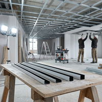 Profilés muraux en acier galvanisé fiables pour les travaux de décoration de cloisons intérieures