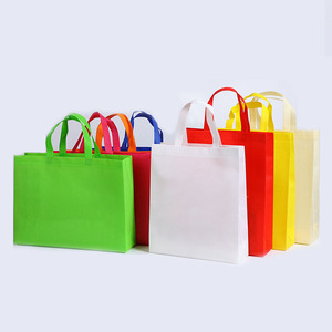 Yilin vente en gros sacs à provisions en tissu non tissé réutilisables portables avec logo personnalisé écologique - Product Image 1