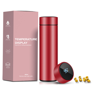 Custom logo 500ml Double Wall Stainless Steel Insulated Termos Led Temperature Tea <strong>Infuser</strong> <strong>Water</strong> <strong>Bottle</strong> - Product Image 4