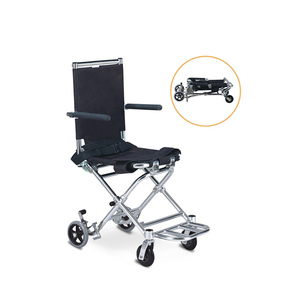 Ultra-Léger <span class=keywords><strong>en</strong></span> aluminium Pliant Handicapé Fauteuil Roulant Manuel pour <span class=keywords><strong>Voyage</strong></span> D'<span class=keywords><strong>avions</strong></span> - Product Image 2