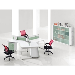 Postes de travail modulaires Haworth blancs économiques pour bureaux - Product Image 3