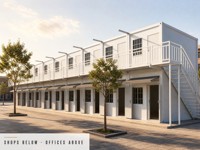 Abri d'urgence préfabriqué modulaire en conteneur à montage rapide pour hébergement temporaire
