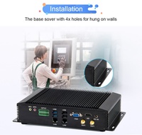 Mini PC industriel sans ventilateur Mini Tree Core I5 7200U I3 7020U Carte SIM intégrée Micro ordinateur PC 6COM 8USB GPIO LPT 3G/4G WiFi