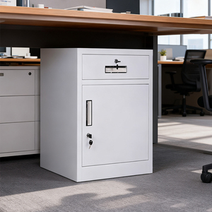 Phong Cách Hiện Đại Phong Cách Mới 1 Ngăn Kéo Kim Loại Tập Tin Tủ Thép Văn Phòng Locker Đồ Nội Thất Nhà Văn Phòng Bàn Tủ - Product Image 1