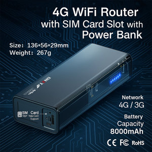 <span class=keywords><strong>Router</strong></span> 4G con Tarjeta SIM, <span class=keywords><strong>Router</strong></span> Móvil Portátil con <span class=keywords><strong>Wifi</strong></span>, <span class=keywords><strong>Router</strong></span> <span class=keywords><strong>Wifi</strong></span> 4G con Tarjeta SIM, 8000 mAh, USB Tipo-C, Doble Banda 2.4G 5.8G DNXT M27 - Product Image 2
