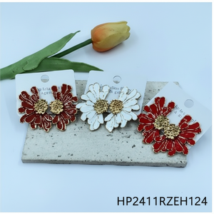 Orecchini floreali con motivi floreali per donna alla moda accessori per feste Design - Product Image 1