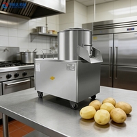 Machine à laver et à peler en acier inoxydable pour manioc, patate douce, carotte, gingembre, curcuma et pomme de terre