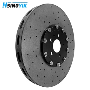 Hsingyik Rotor de disque de rupture en céramique en Fiber de carbone avant pour <span class=keywords><strong>Audi</strong></span> A6 A7 S6 S7 <span class=keywords><strong>RS6</strong></span> RS7 4G0615302E 420MM - Product Image 3