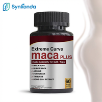 Cápsulas Maca Plus 7500mg, Potenciador de Glúteos, Reafirmante de Cadera con Raíz de Maca, Vitaminas para Aumentar Glúteos, Curvas Extremas para Mujeres, 60 Unidades
