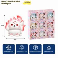Lot de boîtes mystères Squishy – 9 modèles de jouets à presser à rebond lent (55g, 77g, 530g) – Noël, Halloween, Chat, Lapin, Renard – Pour Distributeurs