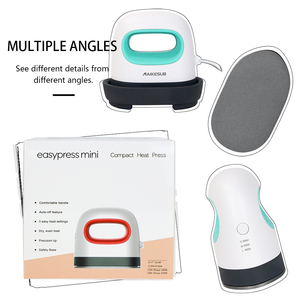 Mini presse à chaud facile à utiliser pour t-shirts, chaussures, chapeaux, petits projets de vinyle thermocollant, <span class=keywords><strong>fer</strong></span> à <span class=keywords><strong>repasser</strong></span> portable pour transfert thermique - Product Image 5