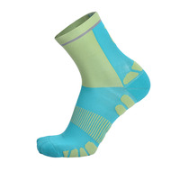 Chaussettes de compression sportives professionnelles pour adultes, avec coussinets doux, soutien de la voûte plantaire côtelé, respirantes, anti-transpiration, logo tricoté personnalisé ODM