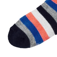 Chaussettes en coton antidérapantes pour tout-petits garçons-Chaussettes chaudes à poignées organiques pour bébé de 1 à 3 ans